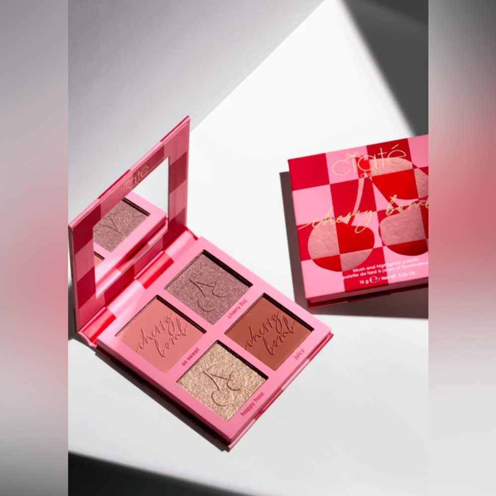Cherry Bomb Face Palette Four-Shade Blush & Highlighter Palette